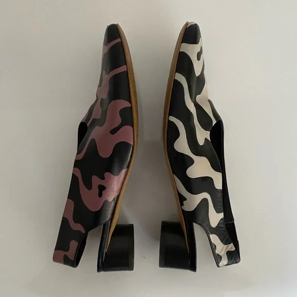 SOLD🏁Everlane handpainted square toe slingbacks - Picture 5 of 7
